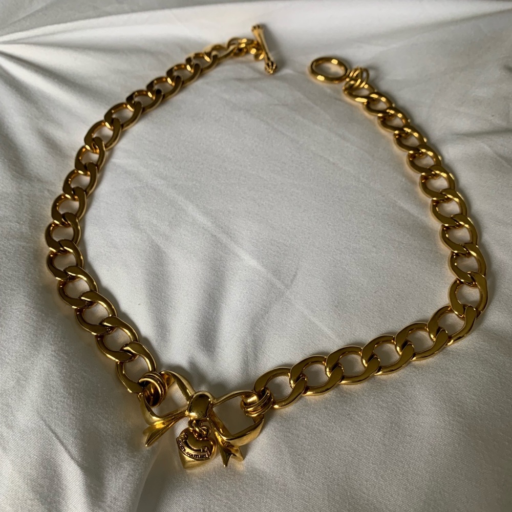 Juicy Couture Gold Bow Necklace